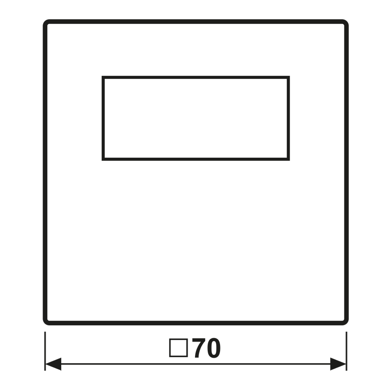 Jung Timer Standard, Display Echtglasfront CD 1750 D WW
