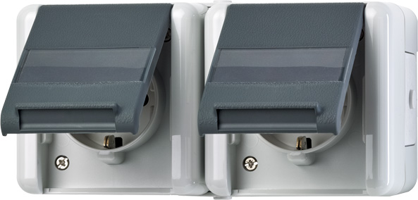 Jung SCHUKO-Steckdose 2-fach 16A 250V 8220 NAW