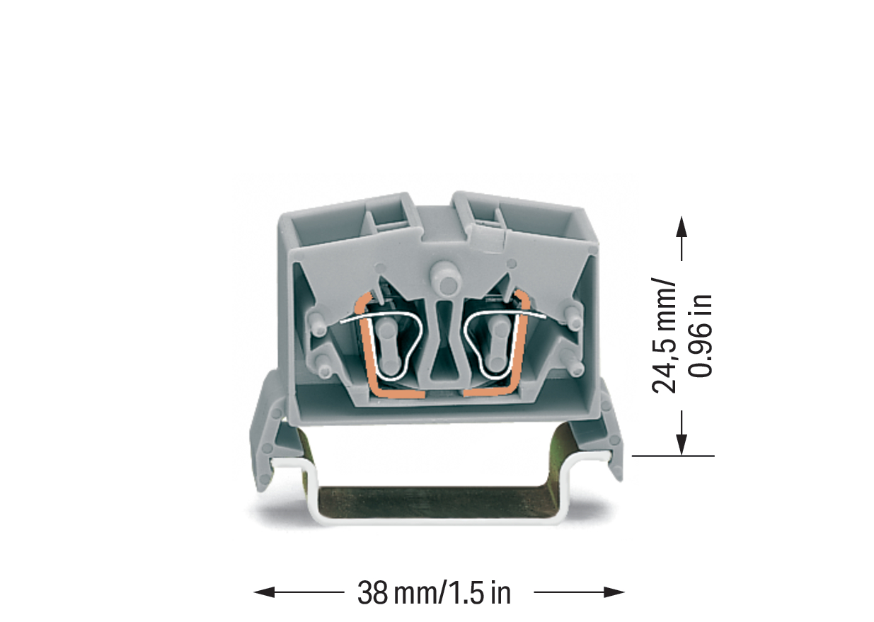 WAGO GmbH & Co. KG Durchgangsklemme gr 2x0,08-2,5qmm 264-731