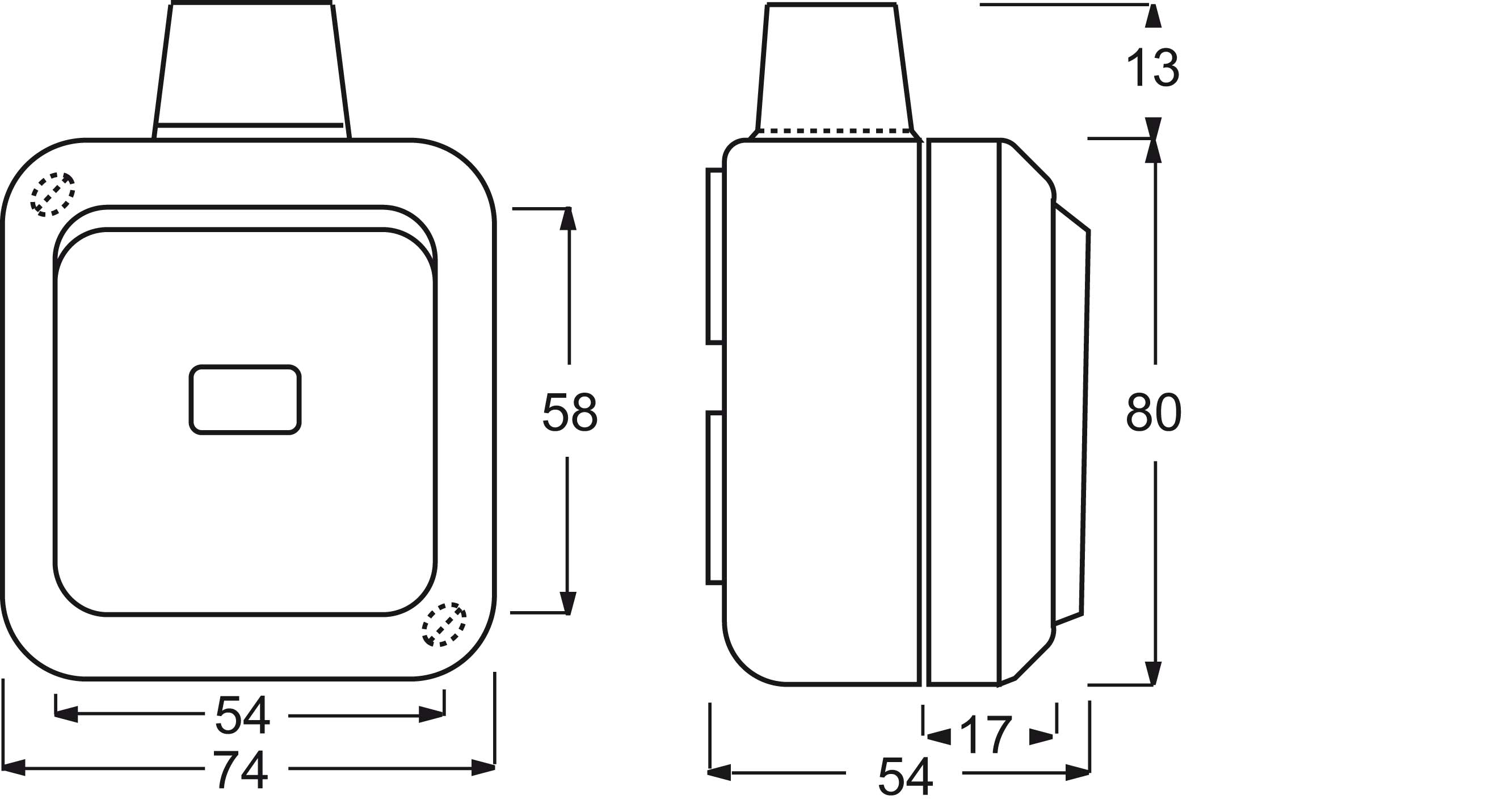 Busch-Jaeger Kontrollwechselschalter AP 2601/6 SKWDI