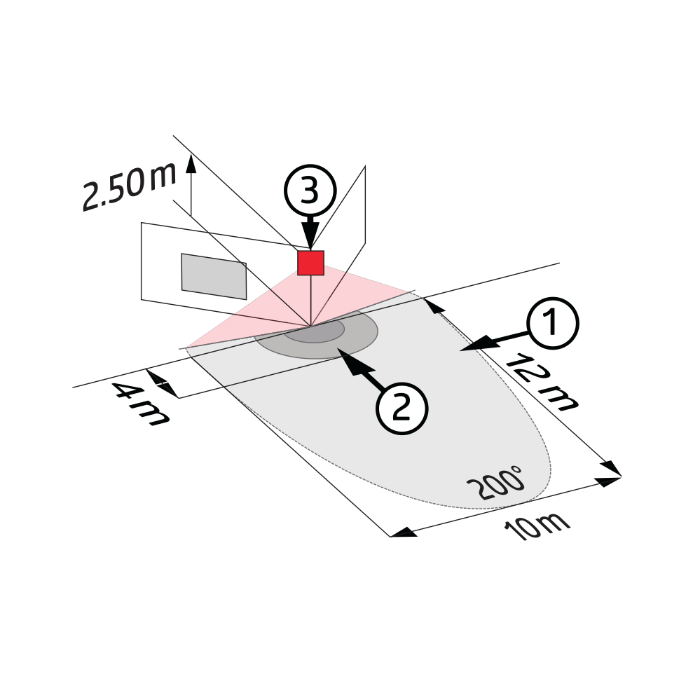 BEG Brück Electronic Bewegungsmelder weiß LC-Click-N 200 weiß