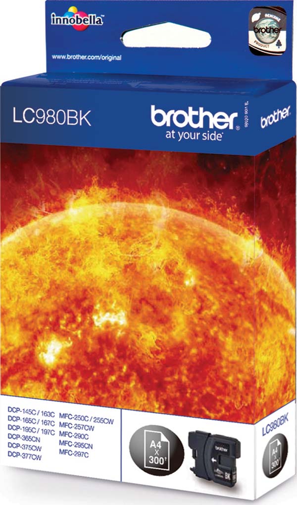 Brother Tintenpatrone sw LC-980BK