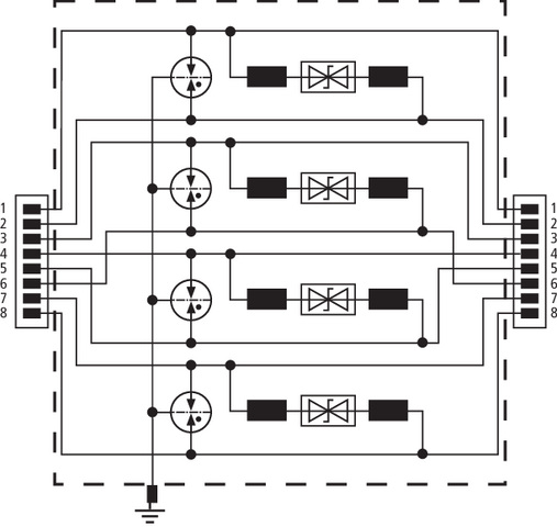DEHN ÜS-Ableiter DEHNpatch DPA M CAT6 RJ45S 48