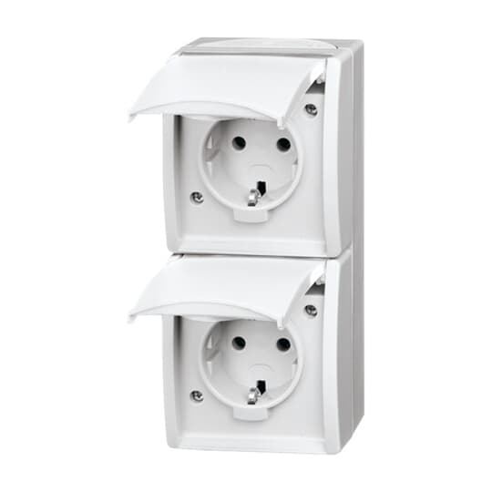 Busch-Jaeger SCHUKO-Zweifachsteckdose 20-02 EW-54