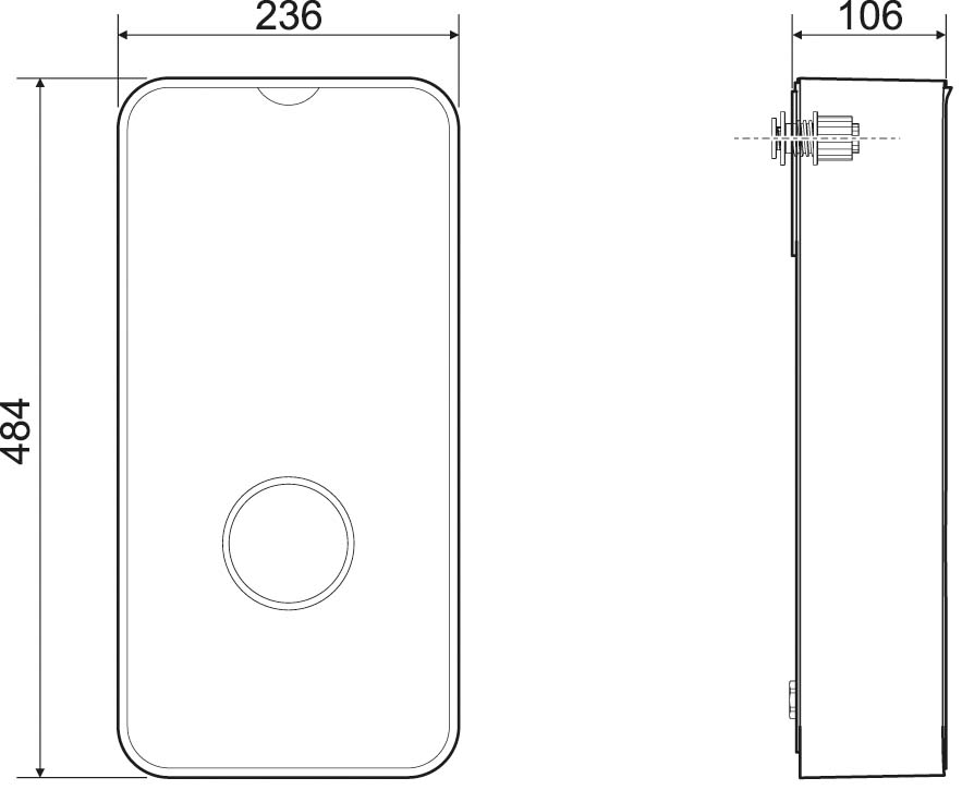 Bosch Thermotechnik Durchlauferhitzer 21kW, 484x236x106 TR400115/18/21EB