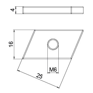 100 STK OBO Bettermann Vertr Gleitmutter M6, für Profilsch. ACMSN M6 ZL