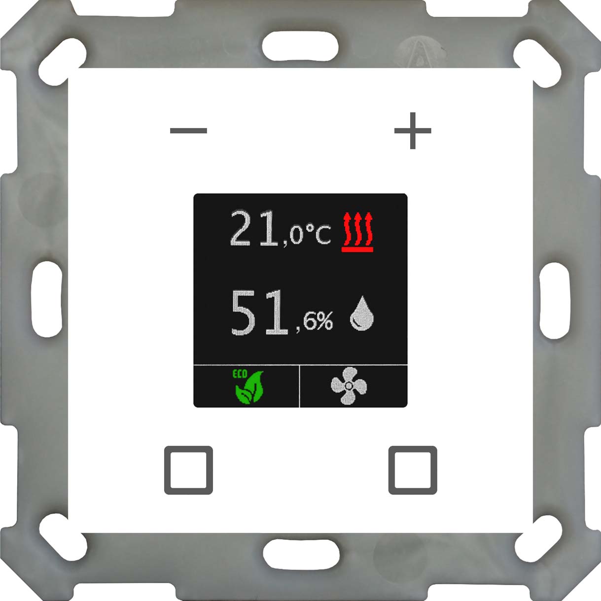 MDT technologies Raumtemperaturregler Smart rws/glänzend SCN-RTR55S.01