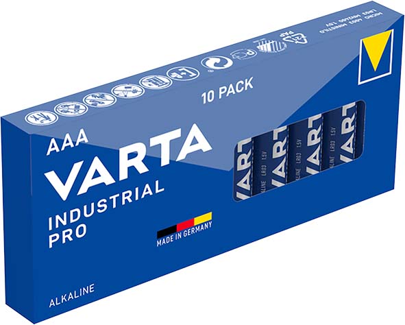 10 STK Varta Cons.Varta Batterie Industrial AAA Micro, R3, Al-Mn 4003 Ind. Stk.1