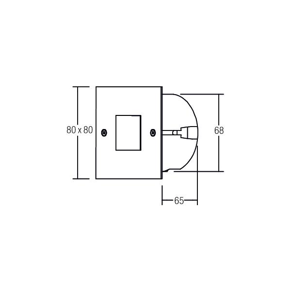 Brumberg Leuchten LED-Wand-EB-Leuchte eds 1xPower-LED 1W wws 0P3930WW