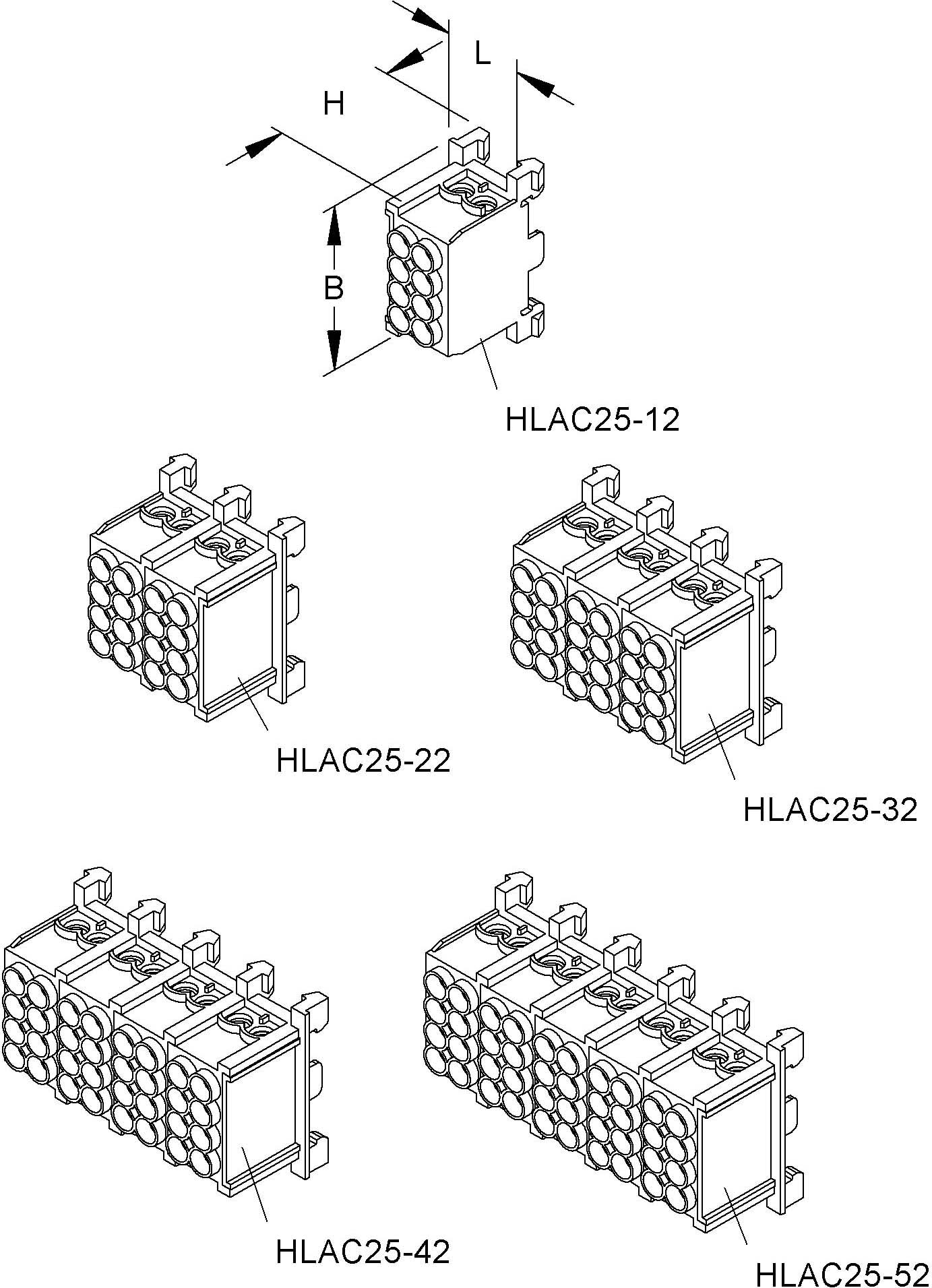 Kleinhuis Hauptleitungsabzweigklemme 2x25qmm,50,5x23,1pol HLAC25-12