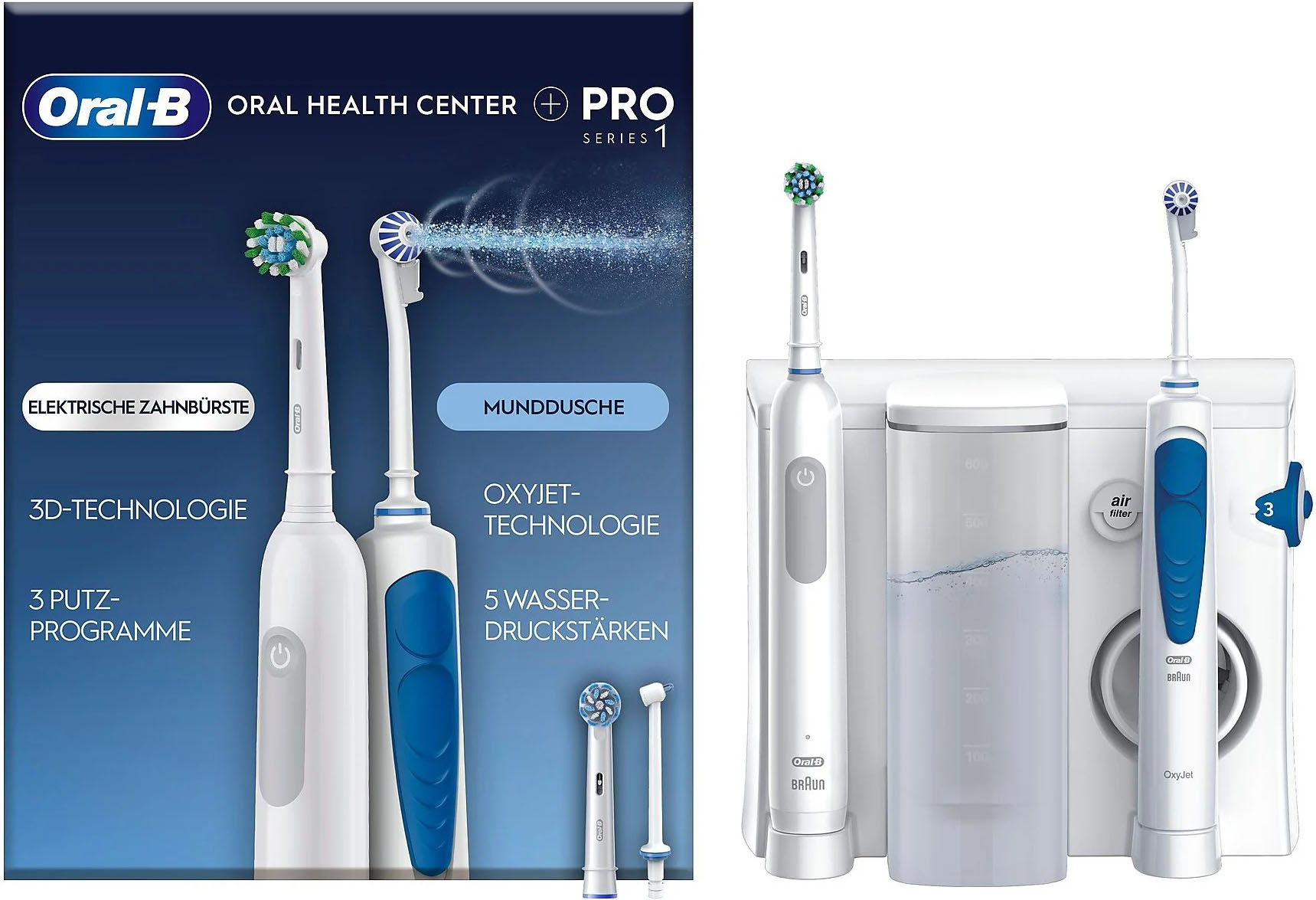 Procter&Gamble Braun Center Zahnb+Munddusche Center OxyJet + Pro1