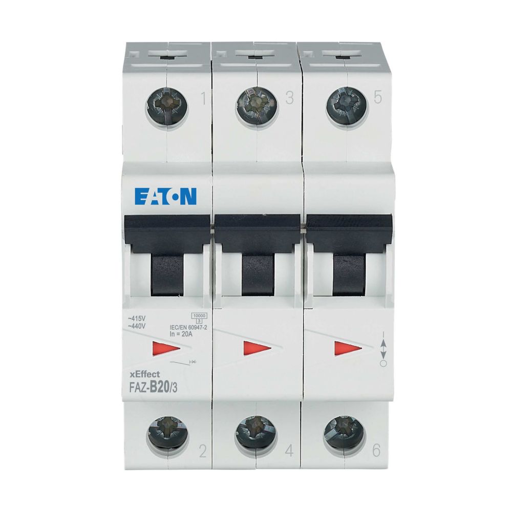 Eaton (Moeller) Leitungsschutzschalter B 20A, 3p FAZ-B20/3