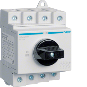Hager DC-Lasttrennschalter für PV 32A 1000V SB432PV