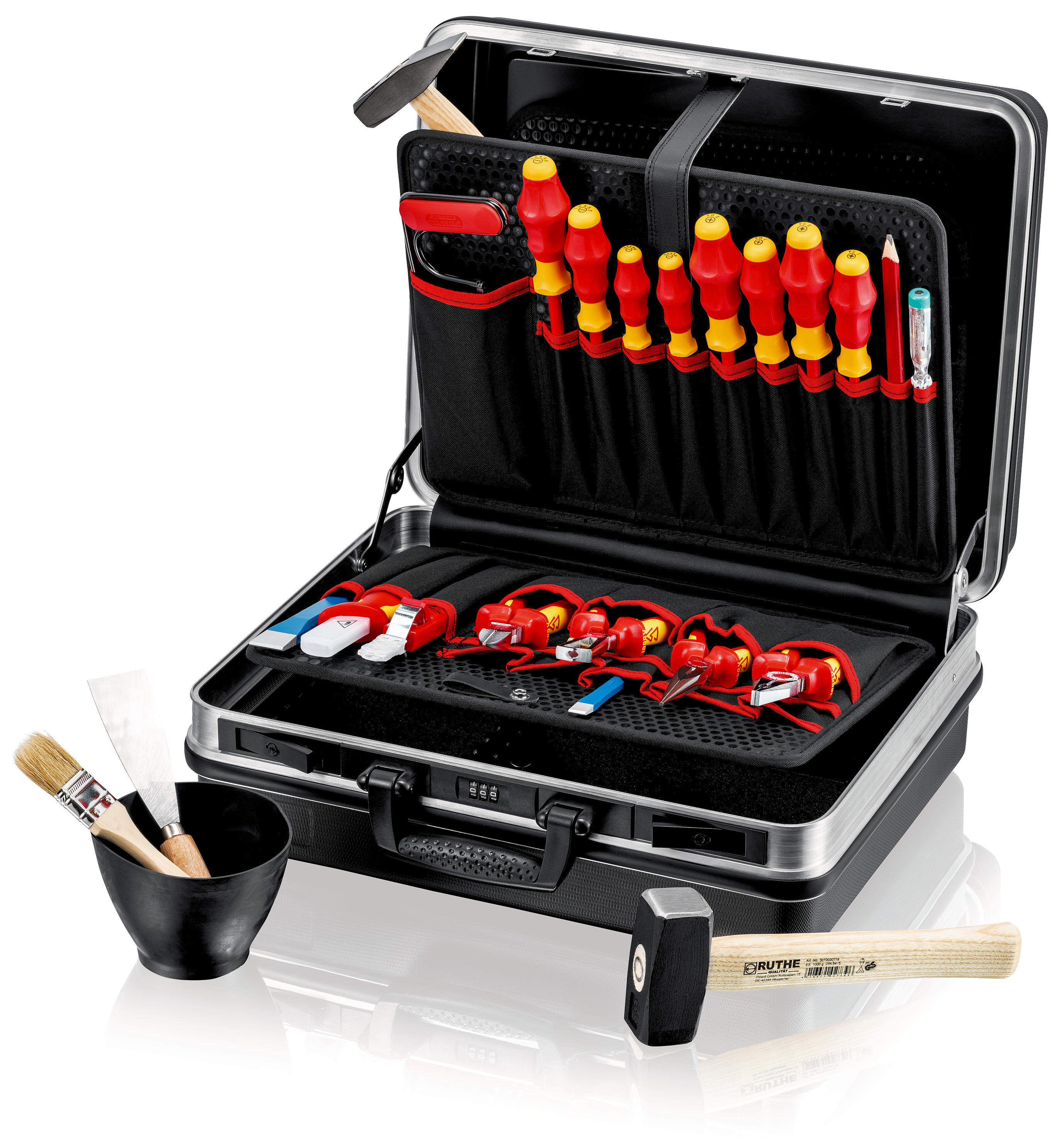 Knipex-Werk VDE-Werkzeugkoffer schwarz, 24-teilig 00 21 05 HL S