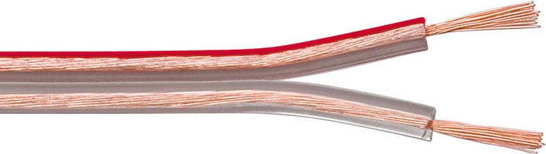 Wentronic Lautsprecherkabel 10m LSP 2x2,5qmm,transp. 15130