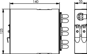 Telegärtner TS-Verteiler 6xSTD MM Metallhülse 100022798