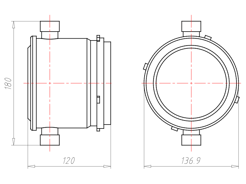 Kaiser Einbaugehäuse m. uni.-Mineralfas. 1281-71