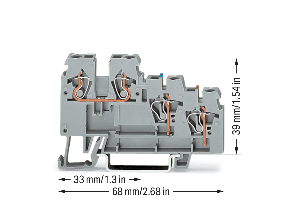 WAGO GmbH & Co. KG Initiatorenklemme 0,08-2,5qmm, 3L. 270-560