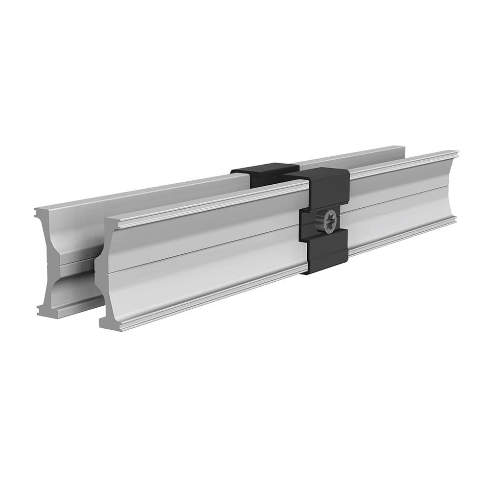 SL Rack Innenverbinder sw eloxiert mit Träger Rail 40 86140-02