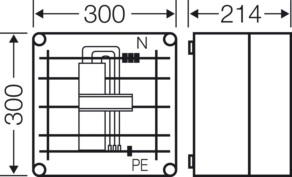 Hensel Sammelschienengehäuse mit Adapter 250A Mi 6202 Hensel Sammelschienengehäuse mit Adapter 250A Mi 6202