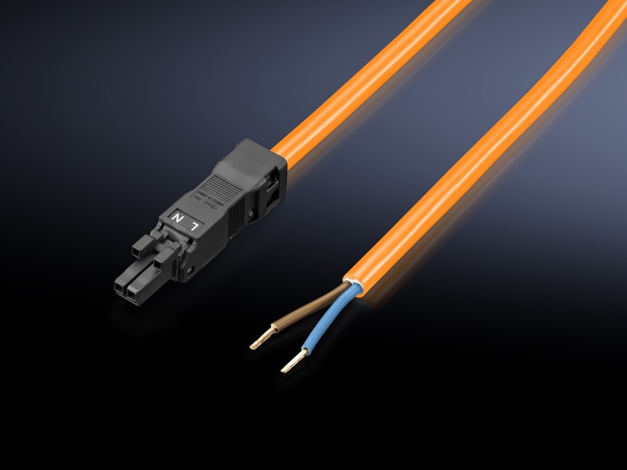 Rittal Einspeisung 2-polig orange, ohne Stecker SZ 2500.420 (VE5)