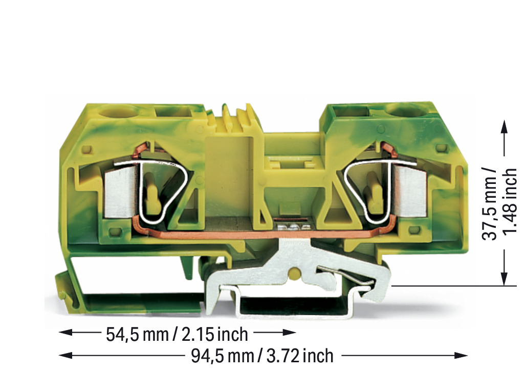 WAGO GmbH & Co. KG Schutzleiterklemme 0,2-16mmq gn/gelb 283-907