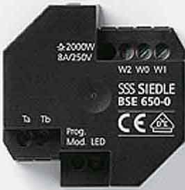 Siedle&Söhne Bus-Schalt-Einheit Schwarz BSE 650-02