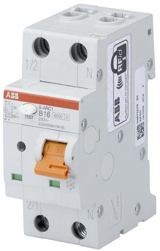 ABB Stotz S&J Brandschutzschalter B16,6kA,1P+N S-ARC1 B16