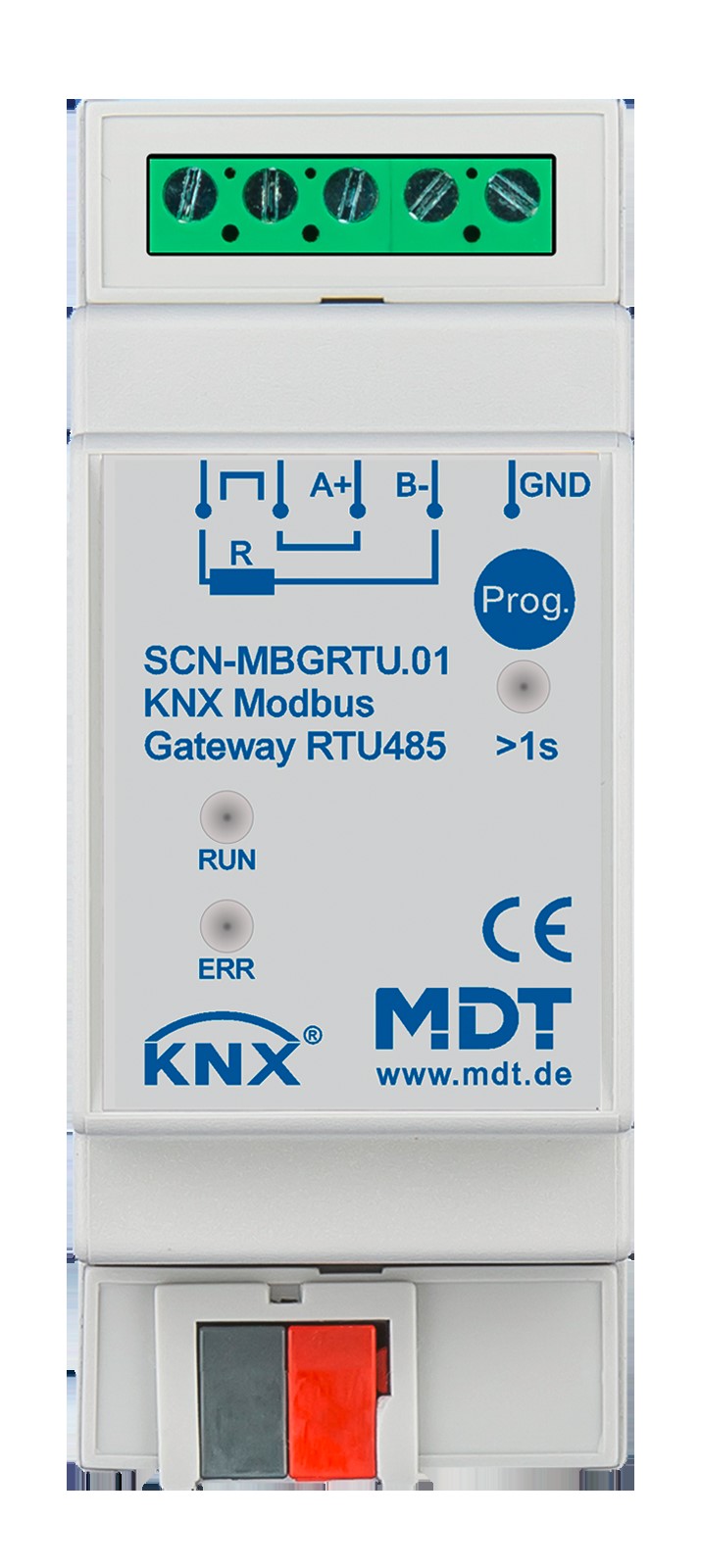 MDT technologies KNX Modbus Gateway RTU485 2TE, REG SCN-MBGRTU.01