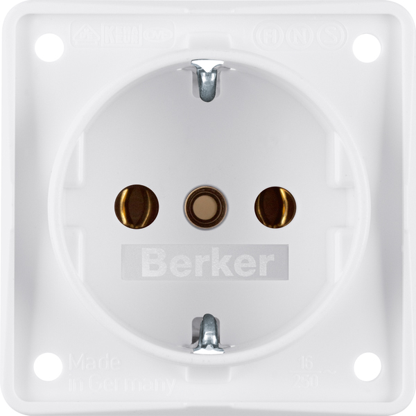 Berker Schuko-Steckd.pws m.Schraubklemmen 941852502