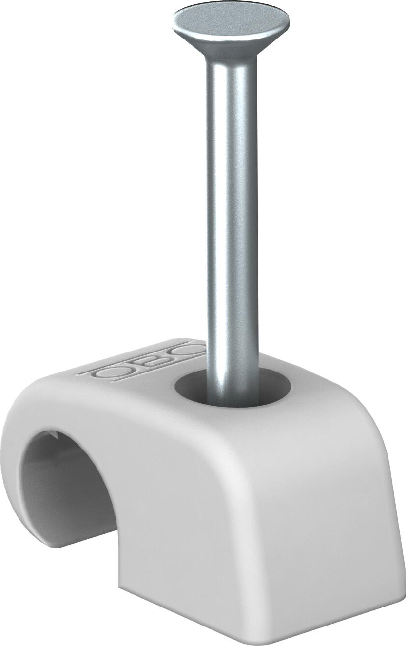 200 STK OBO Bettermann Vertr Haft-Clip m.Nagel lichtgrau 2026 35 LGR SP