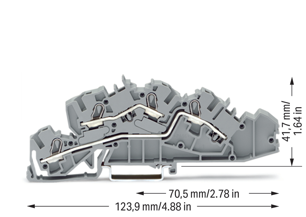 WAGO GmbH & Co. KG Installations-Etagenklemme L/L 4/6qmm grau 2005-7642 WAGO GmbH & Co. KG Installations-Etagenklemme L/L 4/6qmm grau 2005-7642