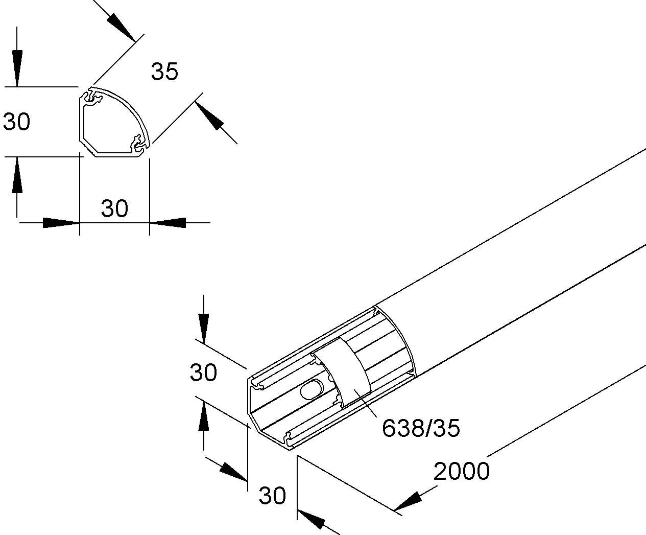 2 M Kleinhuis EckKanal rws EDK-Kanal 25x35 EDK35.3