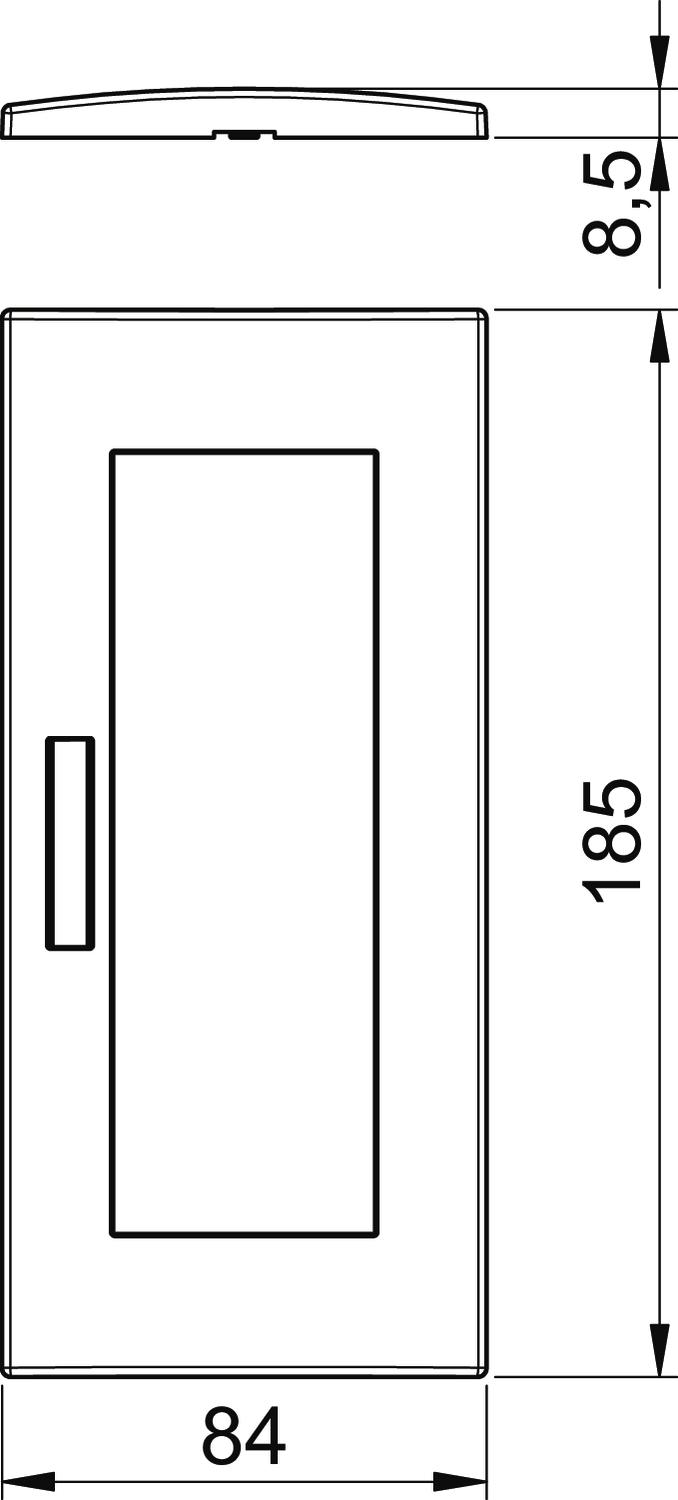 OBO Bettermann Vertr Abdeckrahmen 3fach 84x185mm rws AR45-BF3 RW