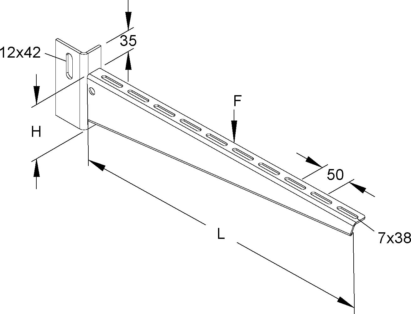 Niedax Ausleger KTU 600