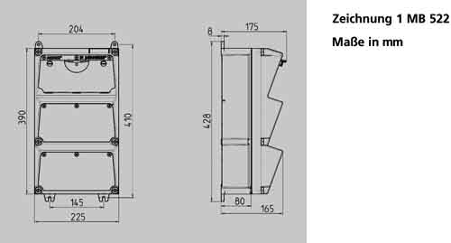 Mennekes Steckdosen-Kombination AMAXX 930003