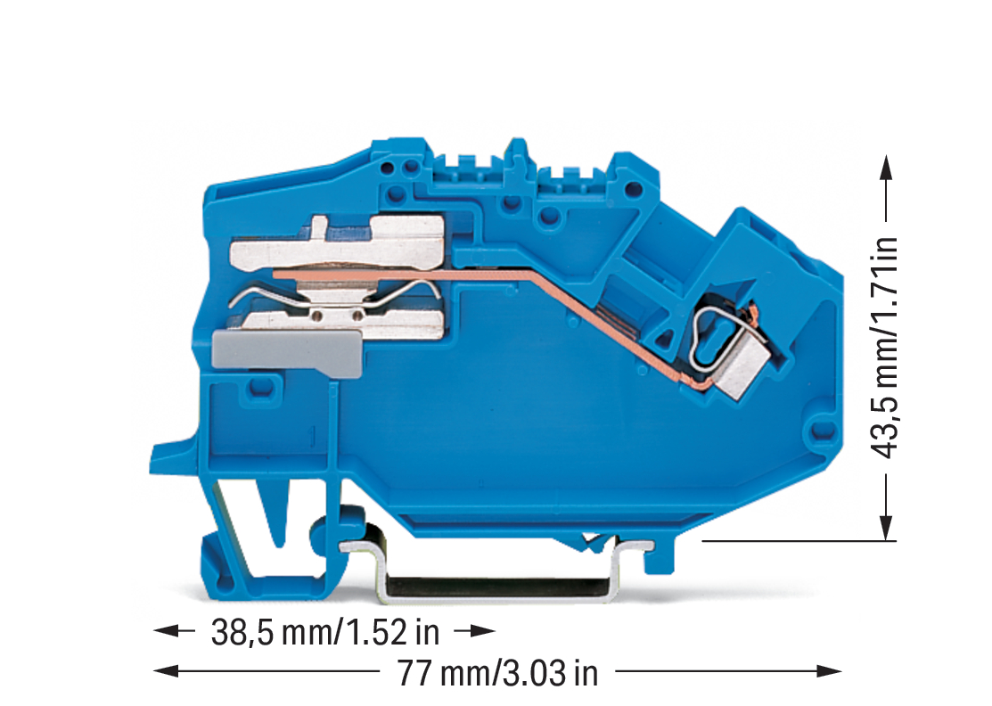 WAGO GmbH & Co. KG Trennklemme 0,08-2,5mmq blau 780-613 WAGO GmbH & Co. KG Trennklemme 0,08-2,5mmq blau 780-613