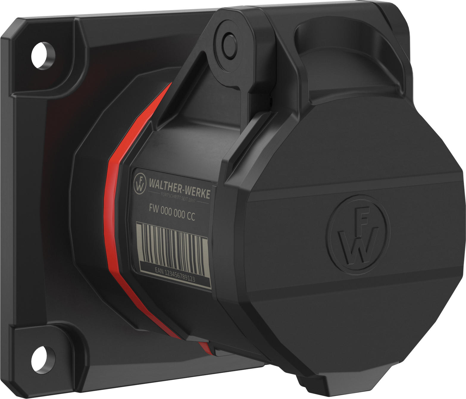 Walther Werke CEE NEO Anbaudose gerade 16A 5P 6h IP54 FW410506CC