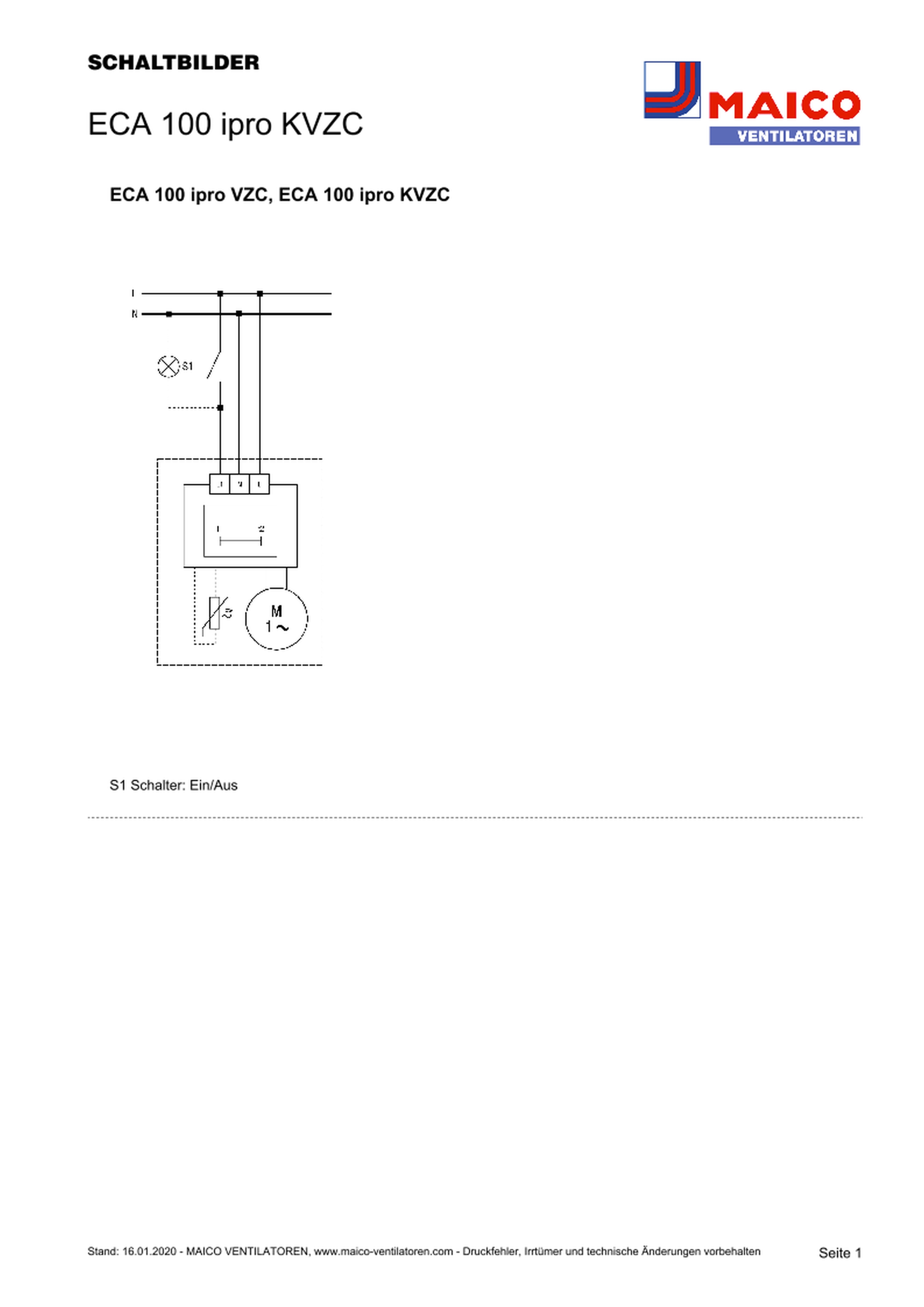 Maico Kleinraumventilator ECA 100 ipro KVZC Maico Kleinraumventilator ECA 100 ipro KVZC