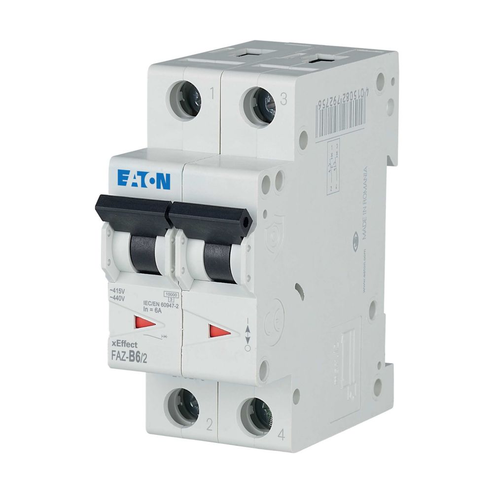 Eaton (Moeller) Leitungsschutzschalter B 6A, 2p FAZ-B6/2