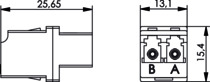 Telegärtner LC/APC-Duplex-Kupplung Keramik 100007146