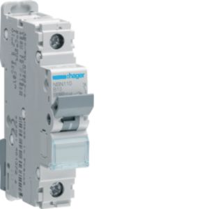 Hager Leitungsschutzschalter 1pol.,B-10A,10kA,1M NBN110