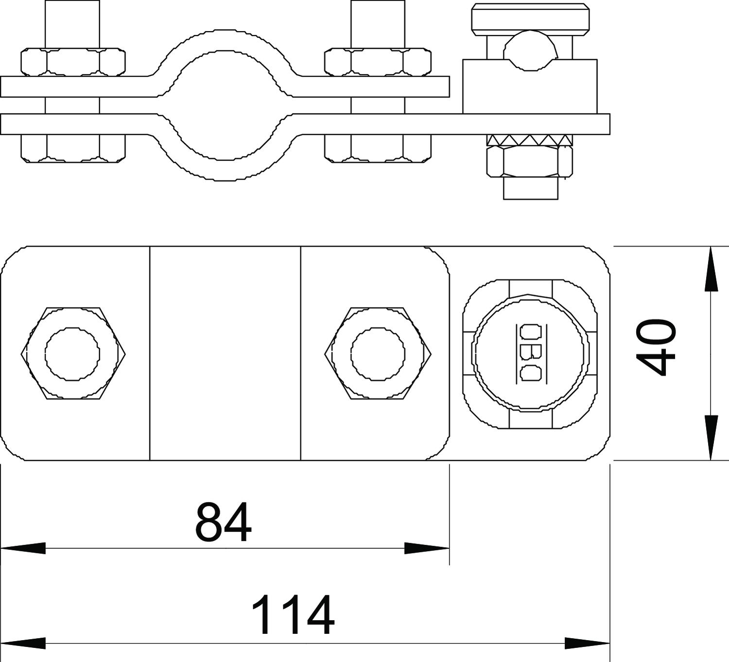 OBO Bettermann Vertr Anschlusschelle f.Omex-Erder 2710 20