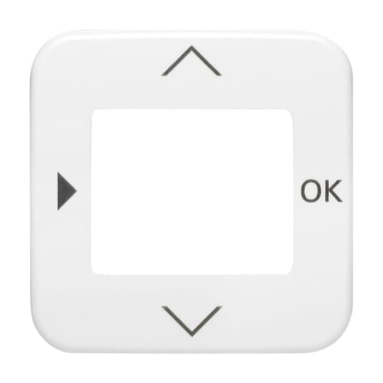 Busch-Jaeger Zentralscheibe alpinws f.Timer-Bedienelem. 6435-214