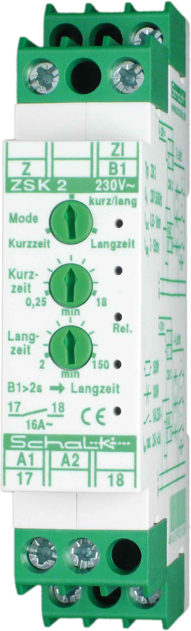 Schalk Lichtzeit-Impulsschalter m.3 Modi 1S 16A ZSK 2