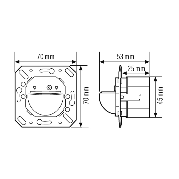 ESYLUX ESYLUX Wand-Präsenzmelder 180 Grad PD-C 180i KNX