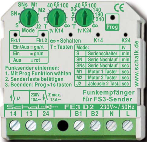 Schalk Funk-Empfängerschalter  FE3 D2