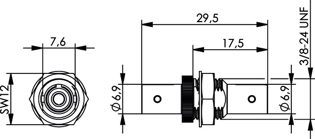 Telegärtner T-ST Kupplung MM+SM Einlochmontage 100007074