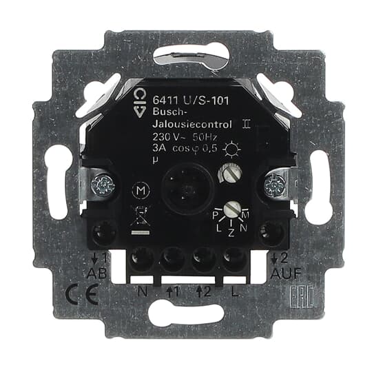Busch-Jaeger Jalousiecontrol-Einsatz 2Schliesser 3A 690VA 6411 U/S-101