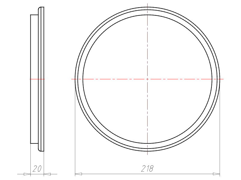 Kaiser Frontteil HaloX 180 universell bis 180mm 1282-10